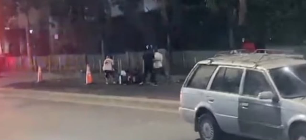 Agresión contra agentes de tránsito en el barrio Caldas.