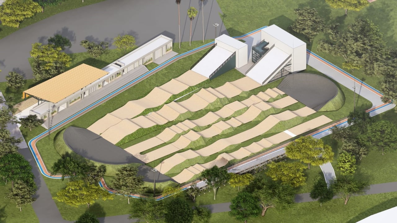 Imagen de ilustrada de como quedará el nuevo estadio de BMX en la ciudad de Cali.
