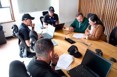 Los equipos de la Contraloría hicieron una visita a las instalaciones del Ministerio de Hacienda.