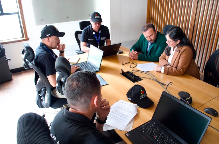 Los equipos de la Contraloría hicieron una visita a las instalaciones del Ministerio de Hacienda.