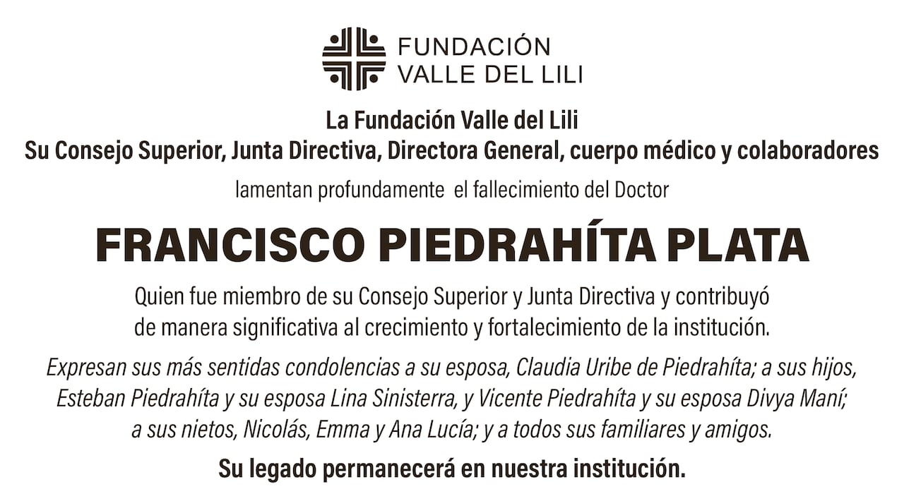 Con visión y humanidad, Francisco Piedrahita ayudó a consolidar una de las universidades más destacadas del país.