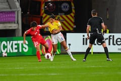 Momento del partido entre Colombia y Corea del Norte por la semifinales del Mundial Femenino Sub-20 de Polonia 2026.