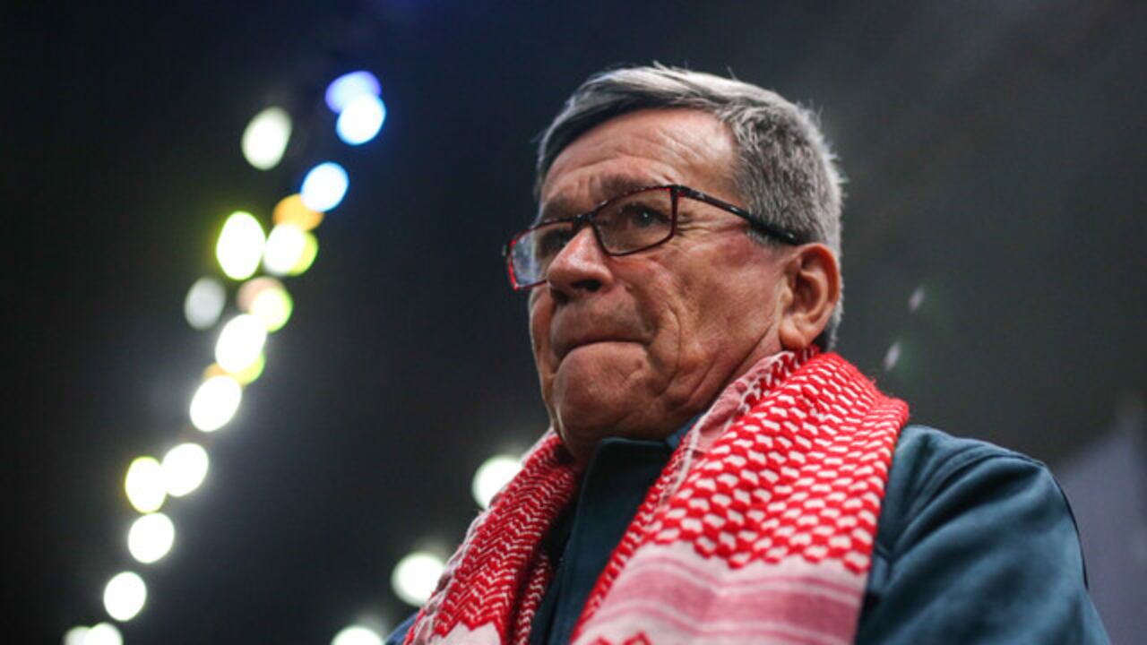 El jefe negociador del ELN, Pablo Beltrán en el Acto Público de Instalación del Comité Nacional de la Participación -instancia transitoria de la Mesa de Diálogos de Paz entre el Gobierno de Colombia y el Ejército de Liberación Nacional-ELN.