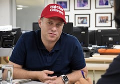 Cali: Héctor Olimpo Espinoza, candidato presidencial. Foto José L Guzmán. EL País.