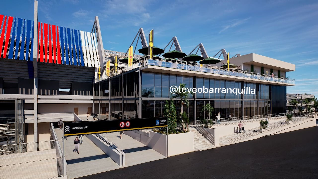 Imagen de lo que sería el exterior del Estadio Metropolitano Roberto Meléndez de la ciudad de Barranquilla.