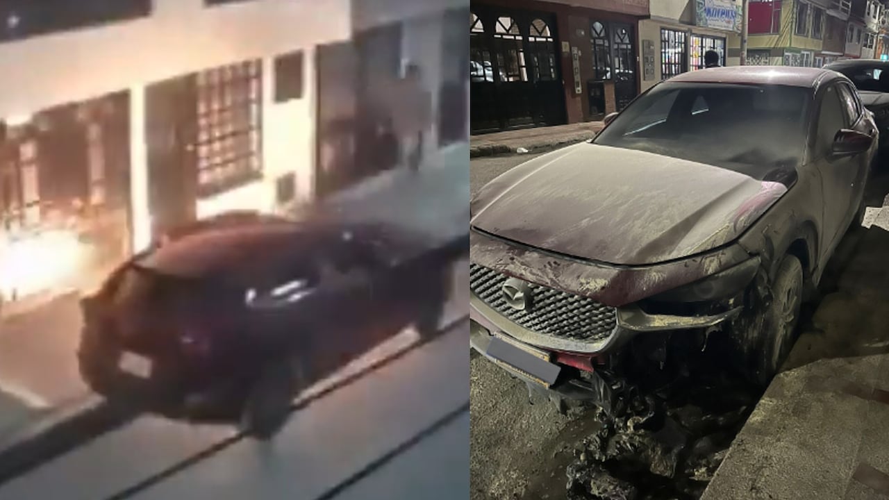 Así quedó el vehículo del concejal Óscar Fernández, el cual fue atacado frente a su vivienda.