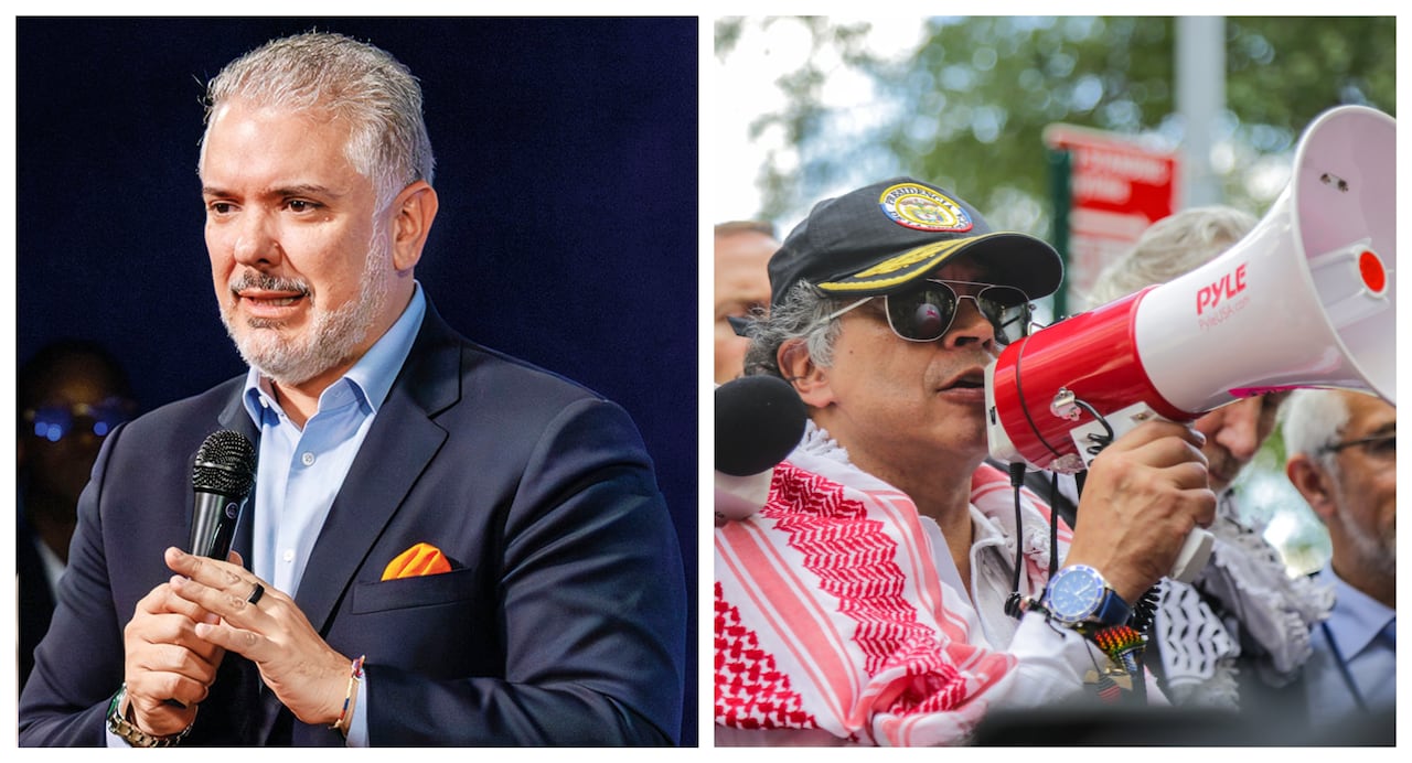 Iván Duque criticó las posturas del presidente Gustavo Petro frente a Israel.