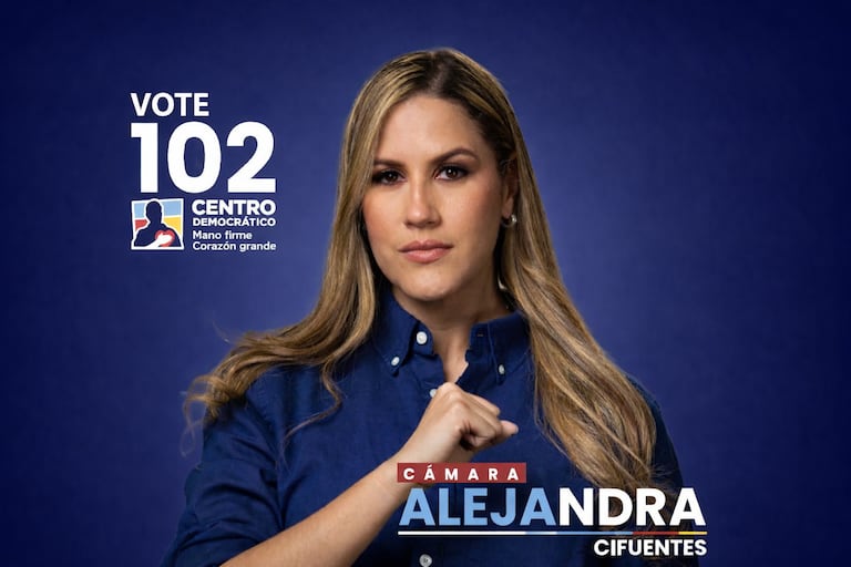 Alejandra Cifuentes candidata a la Cámara de Representantes, por el Centro Democrático.