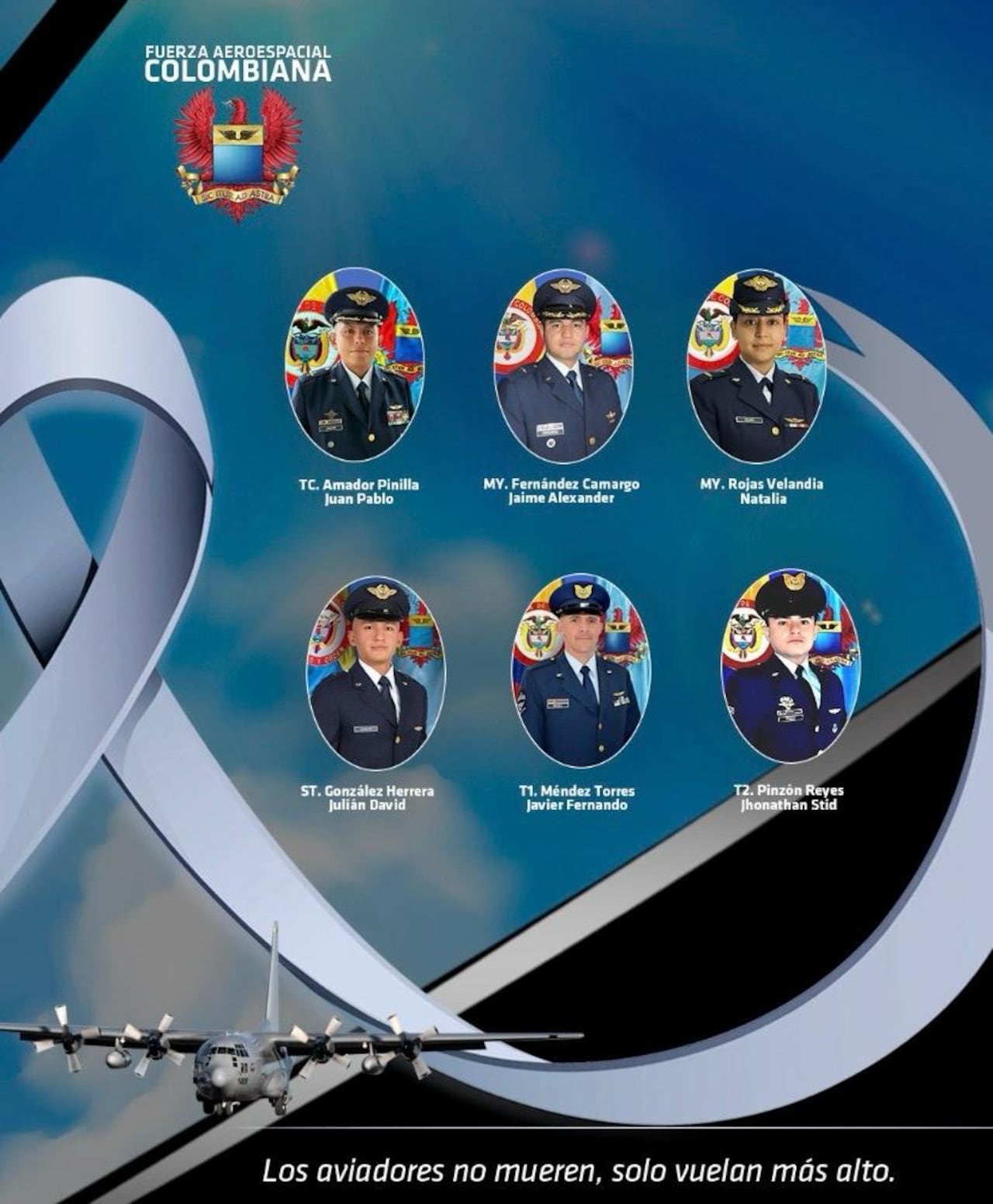 Esta es la lista de los uniformados fallecidos pertenecientes a la Fuerza Aeroespacial Colombiana.