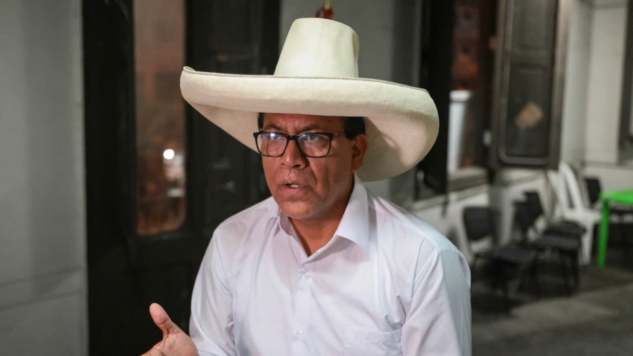 Roberto Sánchez, candidato presidencial del partido Juntos por el Perú