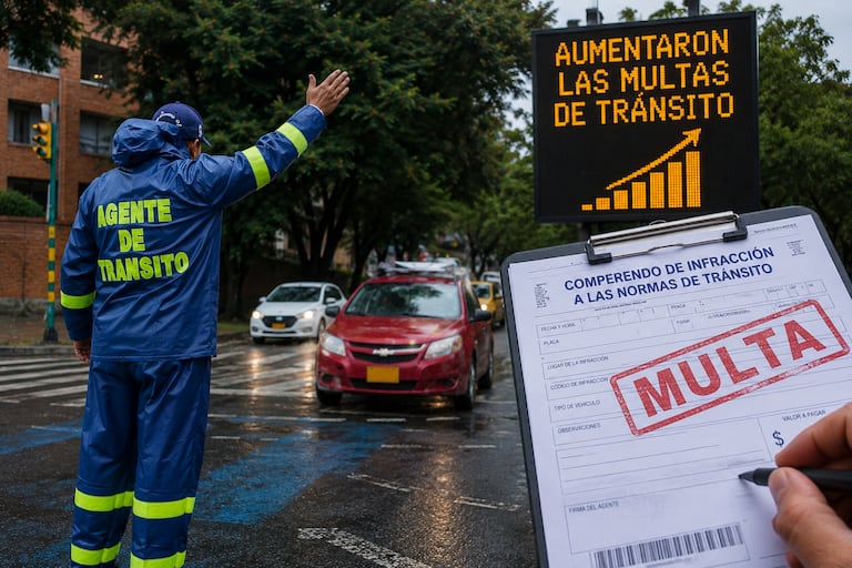 Imágen de referencia para la nota en la que se anuncian que aumentaron las multas de tránsito en los primeros cuatro meses de 2026.
