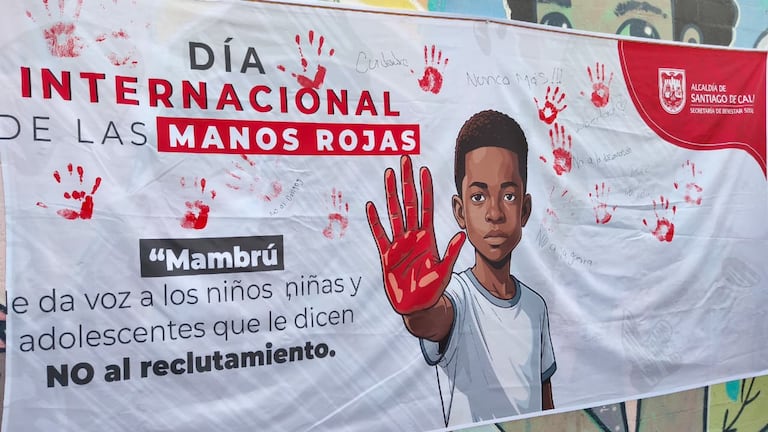 La Alcaldía hizo presencia en algunas instituciones educativas con mensajes de prevención de reclutamiento para los niños.