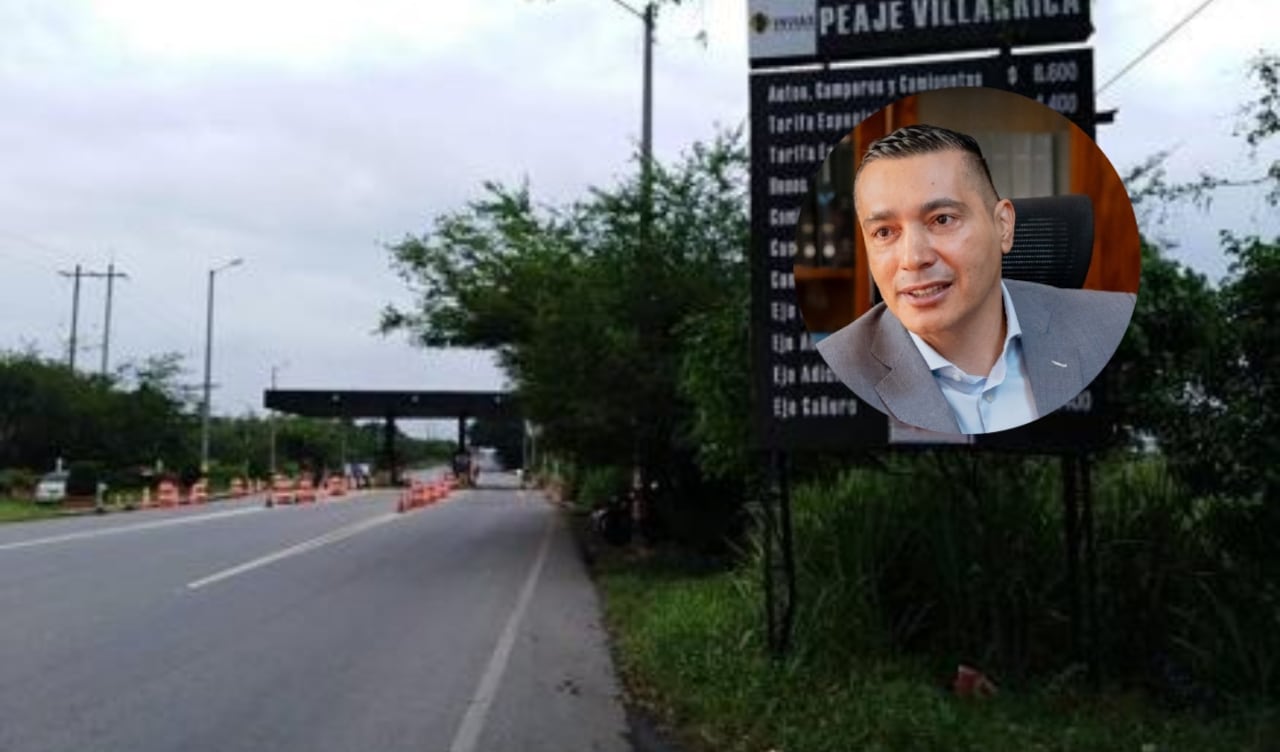 La vía Panamericana y el gobernador del Cauca, Octavio Guzmán.