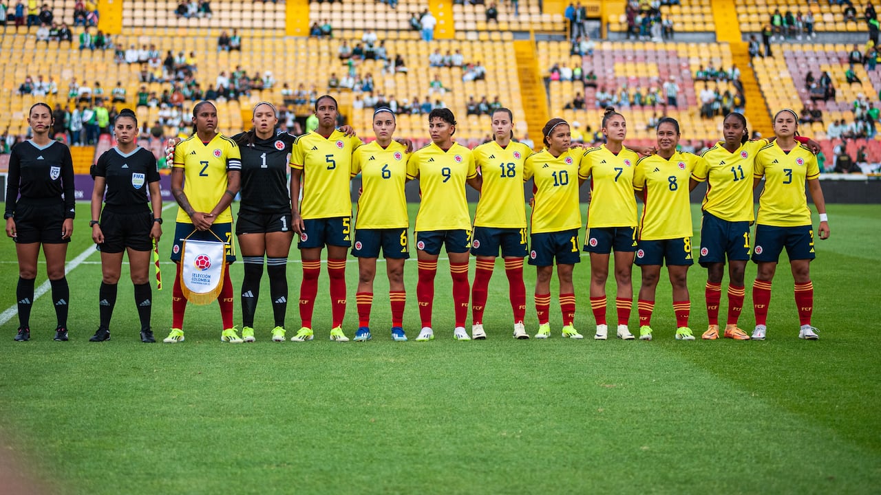 Amistoso entre Colombia y Estados Unidos Sub-20 (febrero del 2024) en Bogotá.