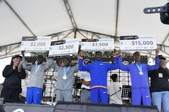 Ganadores de la categoría 42 K élite masculina Maratón de Cali 2026