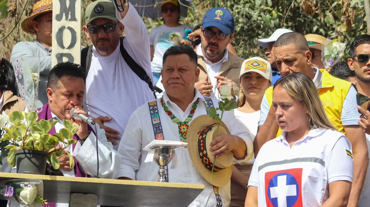 En el lugar de la tragedia se llevó a cabo un ritual ancestral y una eucaristía como acto de solidaridad con las familias afectadas.