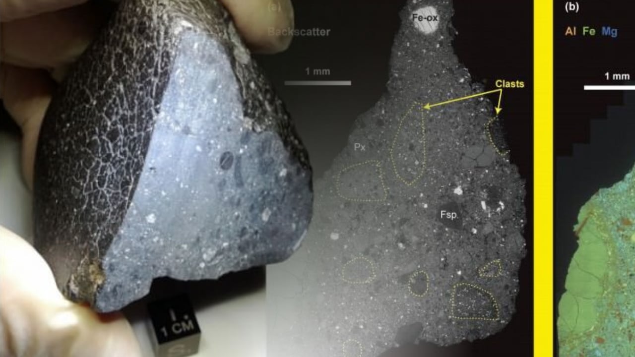 El fragmento NWA 7034 revela una actividad hidrotermal sin precedentes en la corteza del planeta rojo hace 4.450 millones.