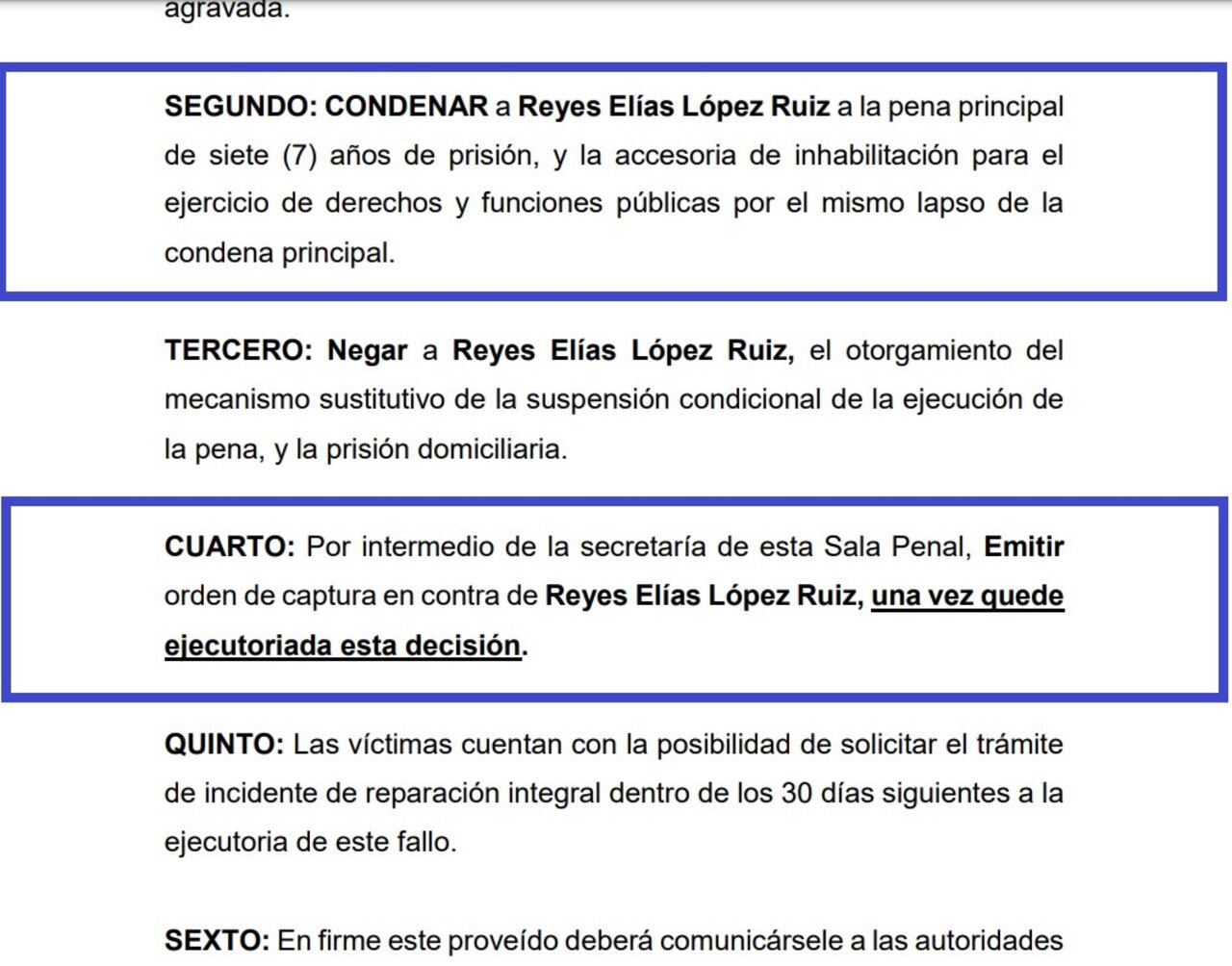 Esta es la condena contra Reyes Elías López Ruiz, padre de la exalcaldesa de Bogotá, Claudia López.c