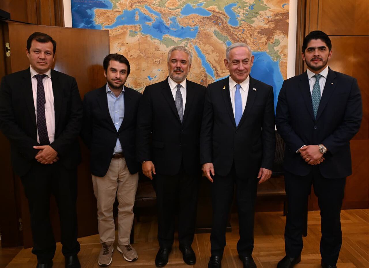 Así fue el encuentro del expresidente Iván Duque y el primer ministro Benjamín Netanyahu.