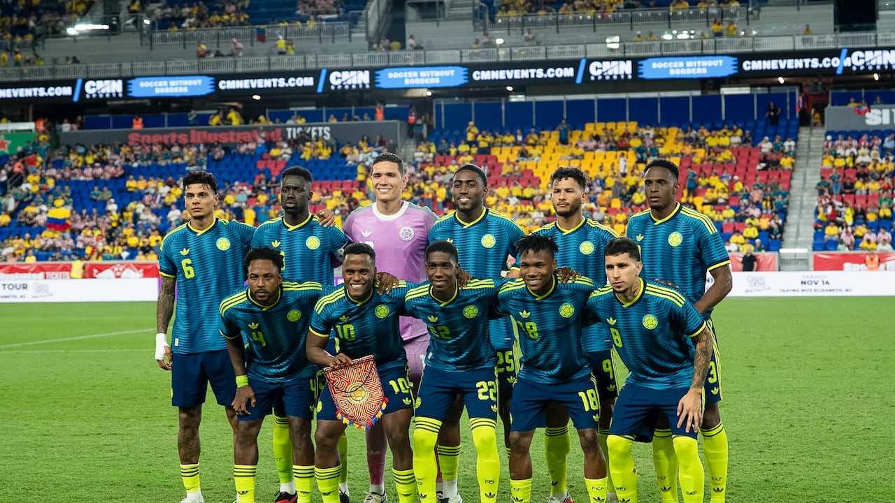 Partido amistoso entre Colombia y Paraguay en Harrison, New Jersey.