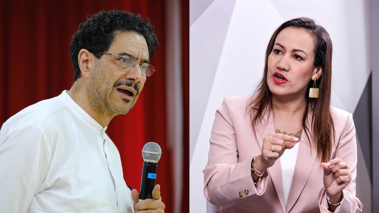 Iván Cepeda y Carolina Corcho.