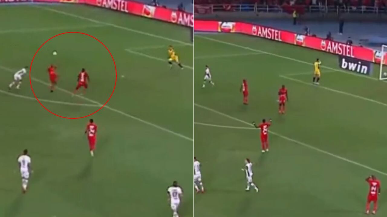 Yerson Candelo, de América, fue quien abrió el marcador en contra de los rojos en Sudamericana