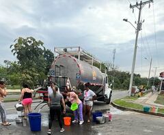 Habitantes del sur de Cali siguen sin agua: Emcali habilita carrotanques y conexiones alternas