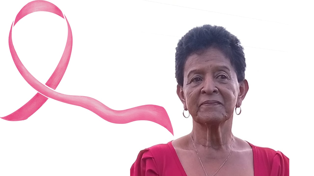 Saturia López León, de 75 años, padece cáncer de mama.