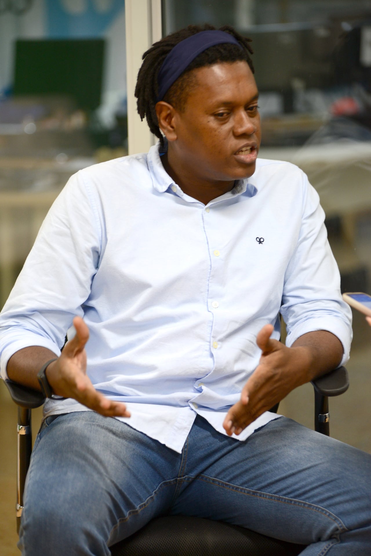 Política: Entrevista al candidato a la alcaldía de Cali. Javier Garcés. Agosto 31-23. Foto José L Guzmán. El País,