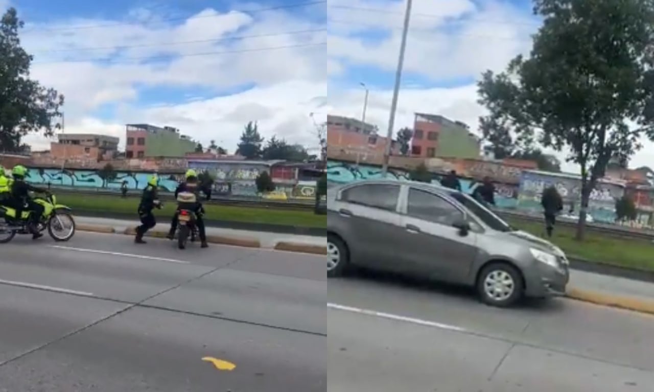 Balacera en Bogotá.