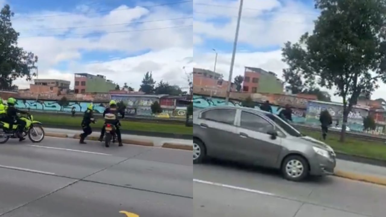 Balacera en Bogotá.