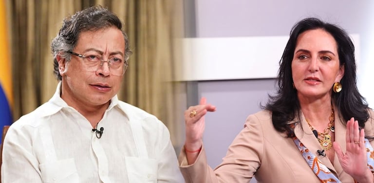 Cruce de señalamientos entre María Fernanda Cabal y Gustavo Petro.