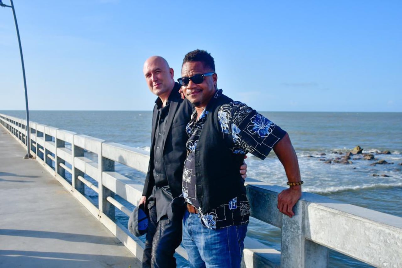 Los actores Mars Callahan y Cuba Gooding Jr, de visita en Barranquilla.