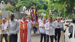 Domingo de Ramos en la parroquia Cristo resucitado del barrio la flora Cali