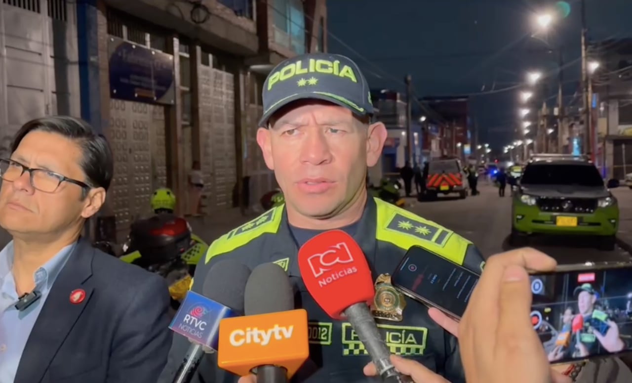 Giovanni Cristancho Zambrano, comandante de la Policía Metropolitana de Bogotá.