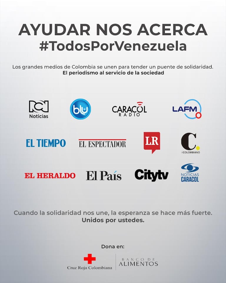 La campaña busca movilizar ayudas para las familias afectadas por el terremoto en Venezuela.