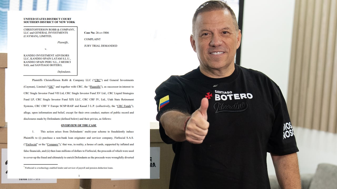 Demanda contra Santiago Botero