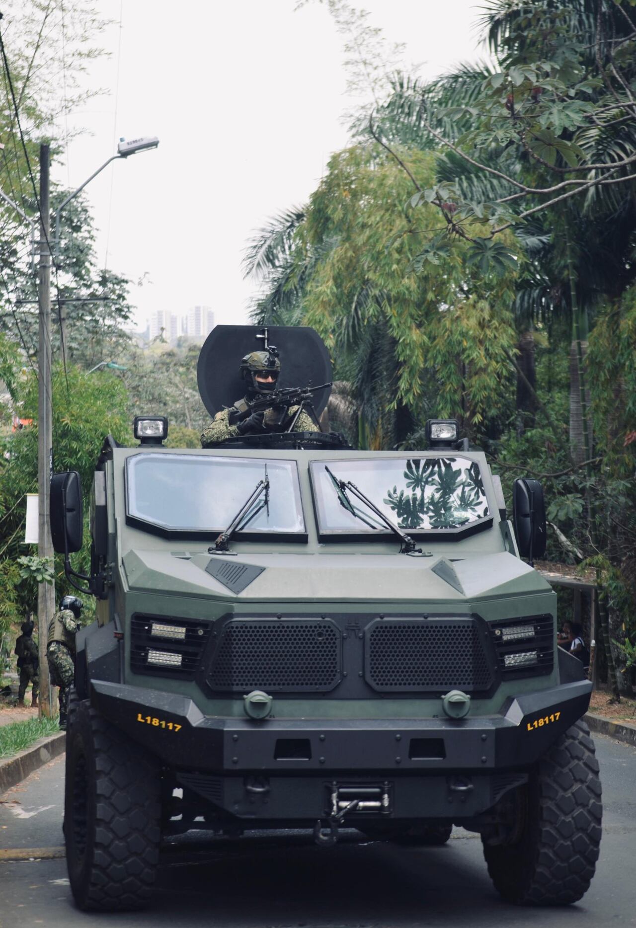 Los vehículos cuentan con armamento pesado.