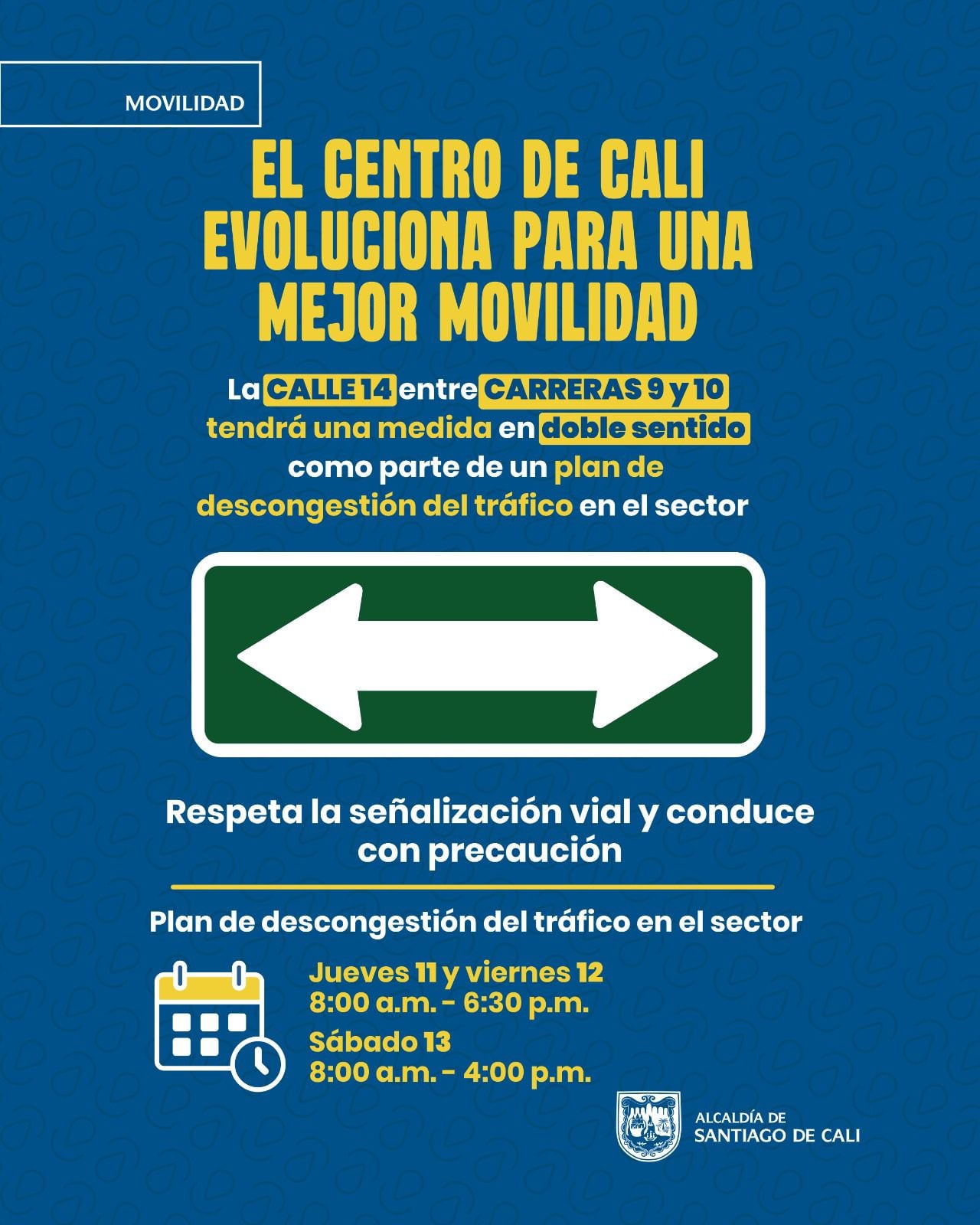 Plan piloto en el centro de Cali.