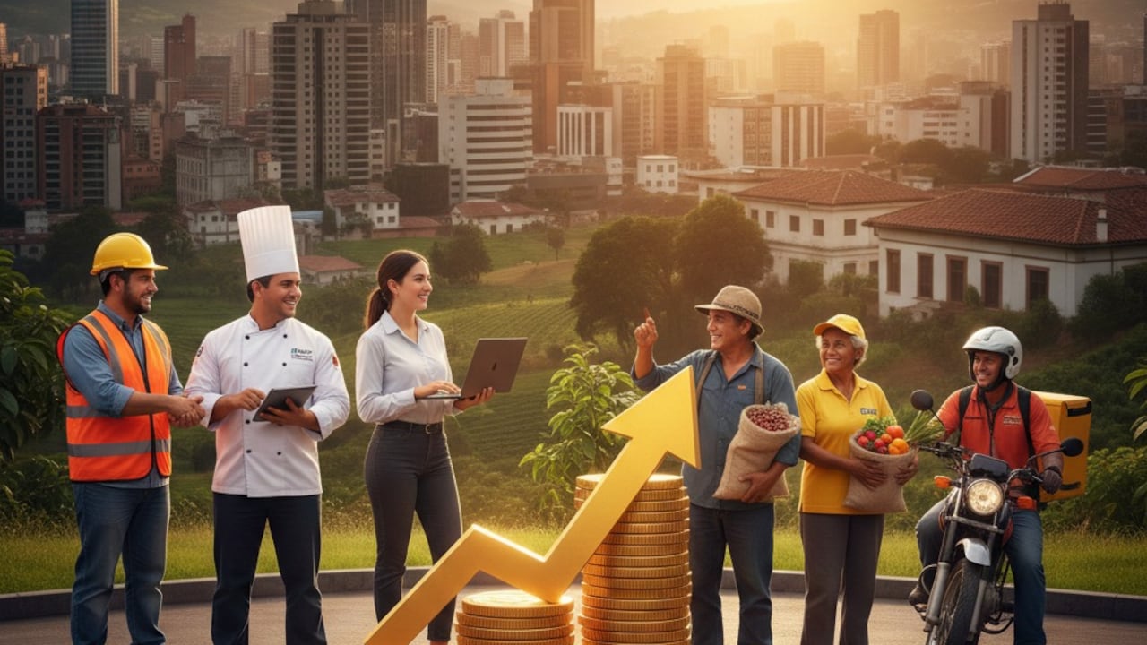 En Colombia 2,4 millones de trabajadores ganan el salario mínimo y se benefician de la reciente alza del 23%.