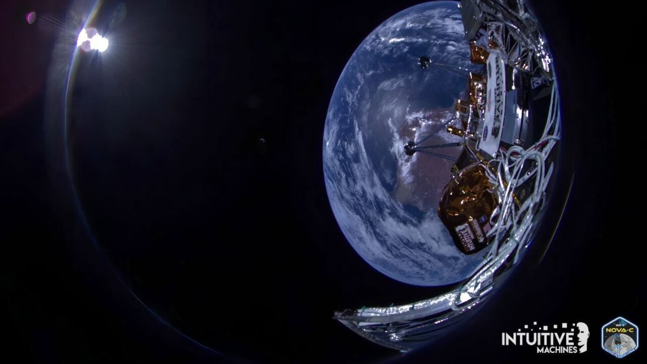 Odiseo aterrizó este 22 de febrero.