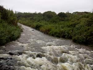 Río Pance, aumento del caudal sin riesgo de desbordamiento.