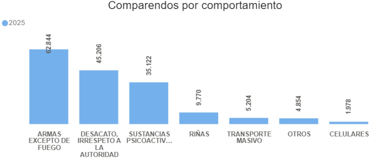Estos son los comportamientos por los que más comparendos se impusieron.