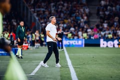 Luis Enrique durante uno de los partido del PSG.