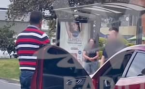 Los conductores se enfrentaron a golpes en caso de intolerancia por choque leve.