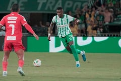 Imagen del partido entre Atlético Nacional y América de Cali por la ida de las semifinales de la Copa Colombia 2025.