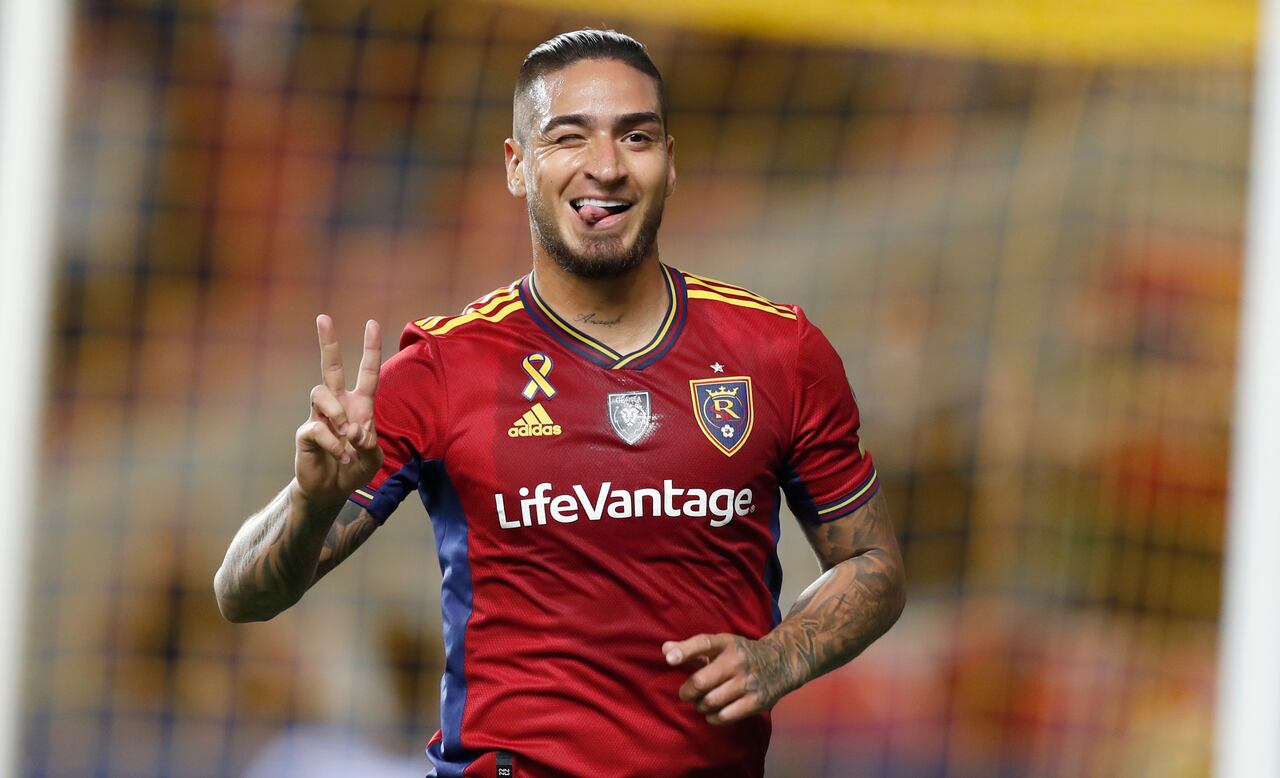 Cristian Arango con su actual equipo, el Real Salt Lake de la MLS.