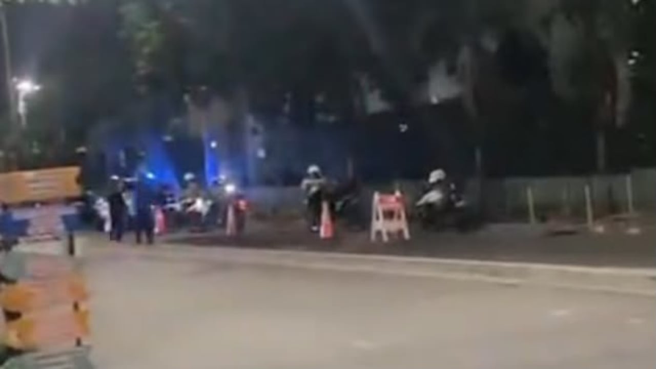 Agresión contra agentes de tránsito en el barrio Caldas.