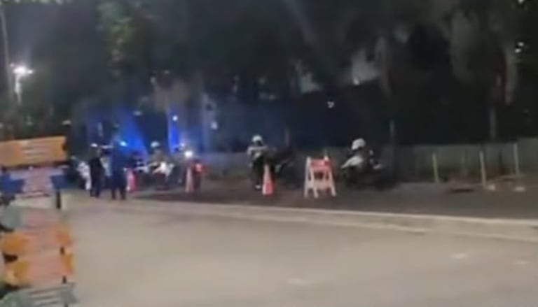Agresión contra agentes de tránsito en el barrio Caldas.