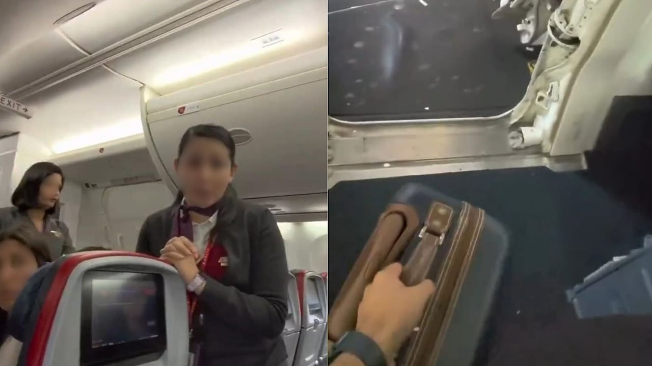 El joven utilizó unas gafas inteligentes con cámara para registrar parte de la discusión dentro de la aeronave.